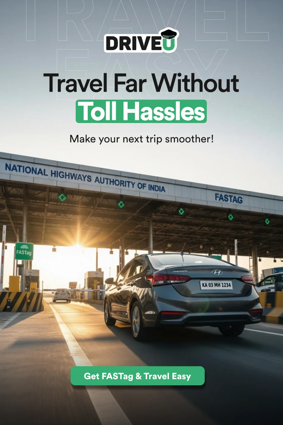 DriveU FASTag recharge emailer